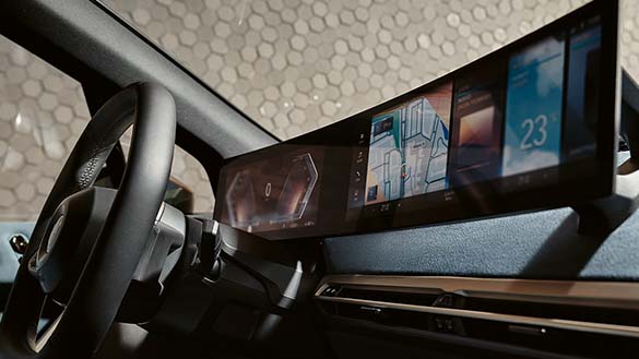 Uproszczona i nowoczesna konsola środkowa.